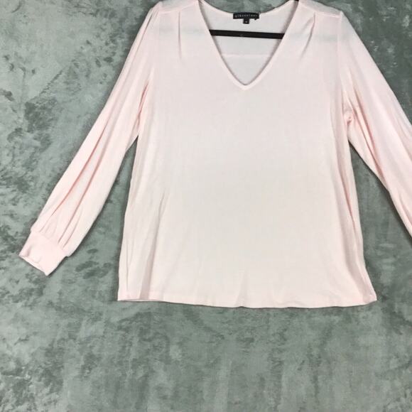 Gibson Women’s Sweater Medium Pink V-Neck Blouson Sleeve Pullover NWOT - Picture 8 of 16